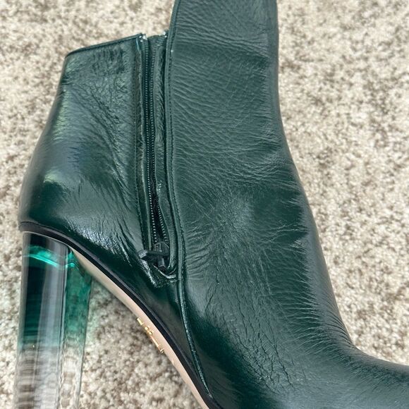 Andrea Gomez CHIARA 95 HUNTER LUCITE Heeled Boots 38.5 - Picture 6 of 9